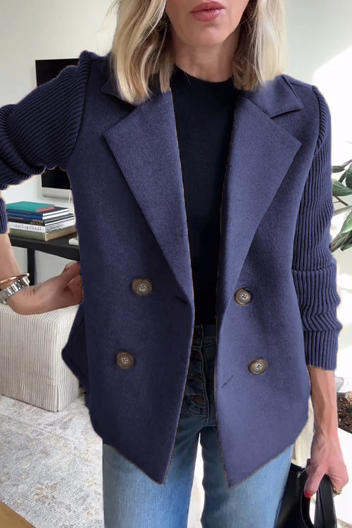 Jaz – Modebewuste Blazer met Knit-Accent