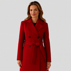 Winslet-trenchcoat met dubbele knoopsluiting en omslagkraag