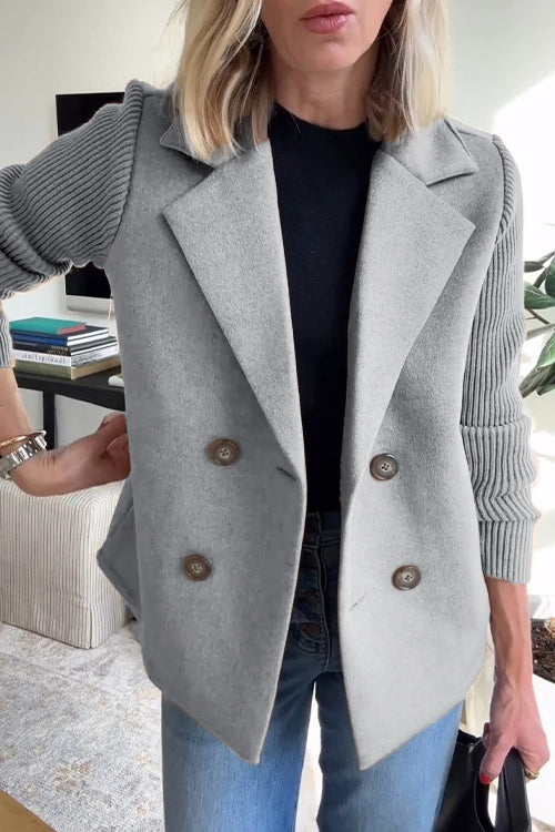 Jaz – Modebewuste Blazer met Knit-Accent