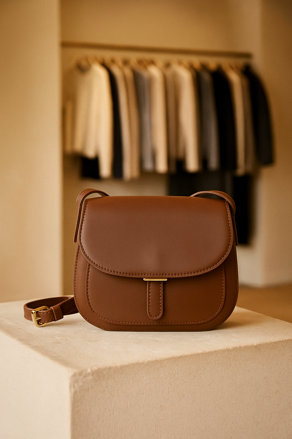 Amelia Retro Saddle Crossbodytas