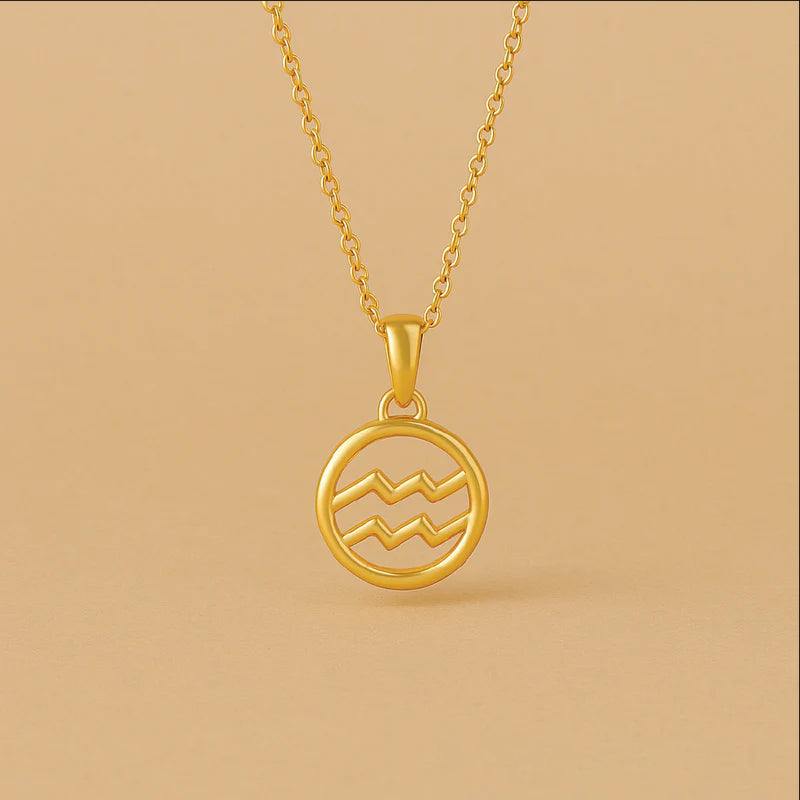 Zodiac Hanger Ketting | Gouden Afwerking