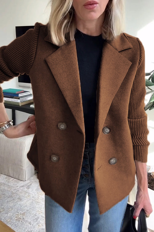 Jaz – Modebewuste Blazer met Knit-Accent