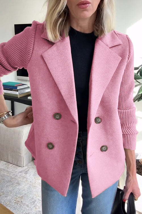 Jaz – Modebewuste Blazer met Knit-Accent