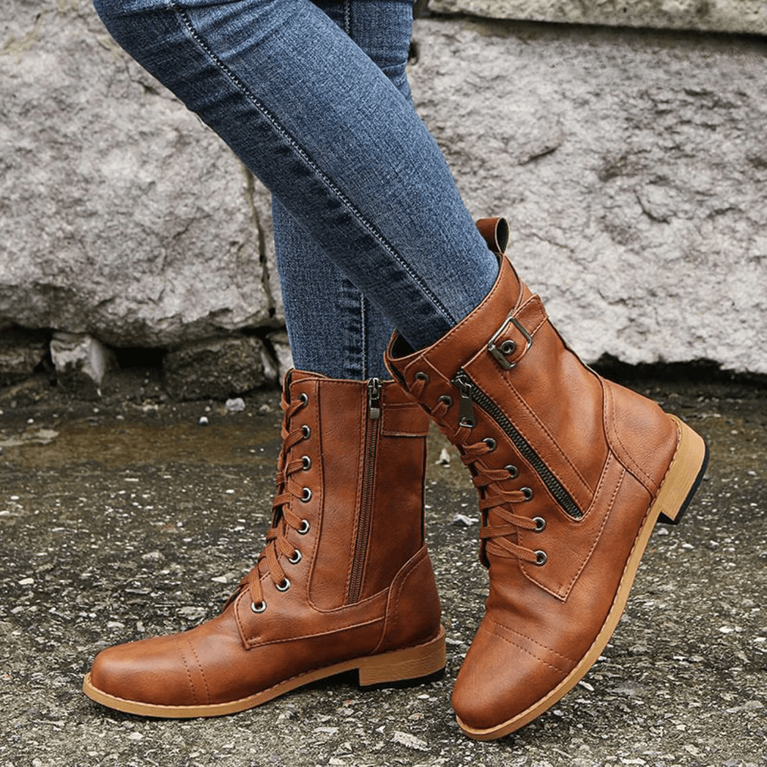 Evelyn Ridge – Westelijk Veterschoenen en Sierstiksels