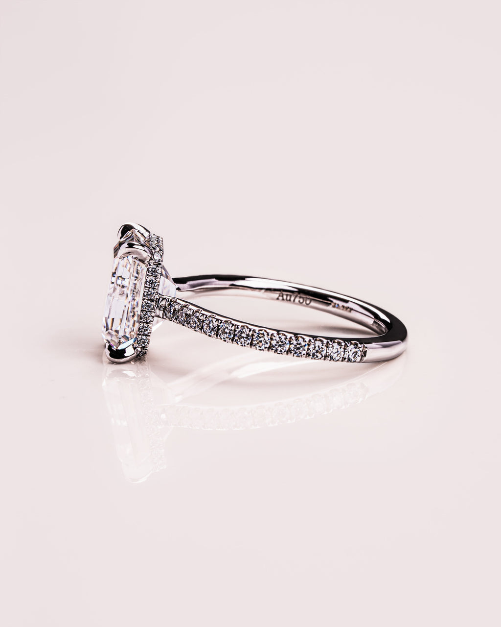 Jasmin (met Pavé) - Smaragd | Zilver