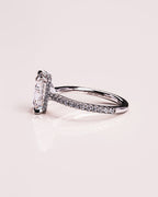 Jasmin (met Pavé) - Smaragd | Zilver