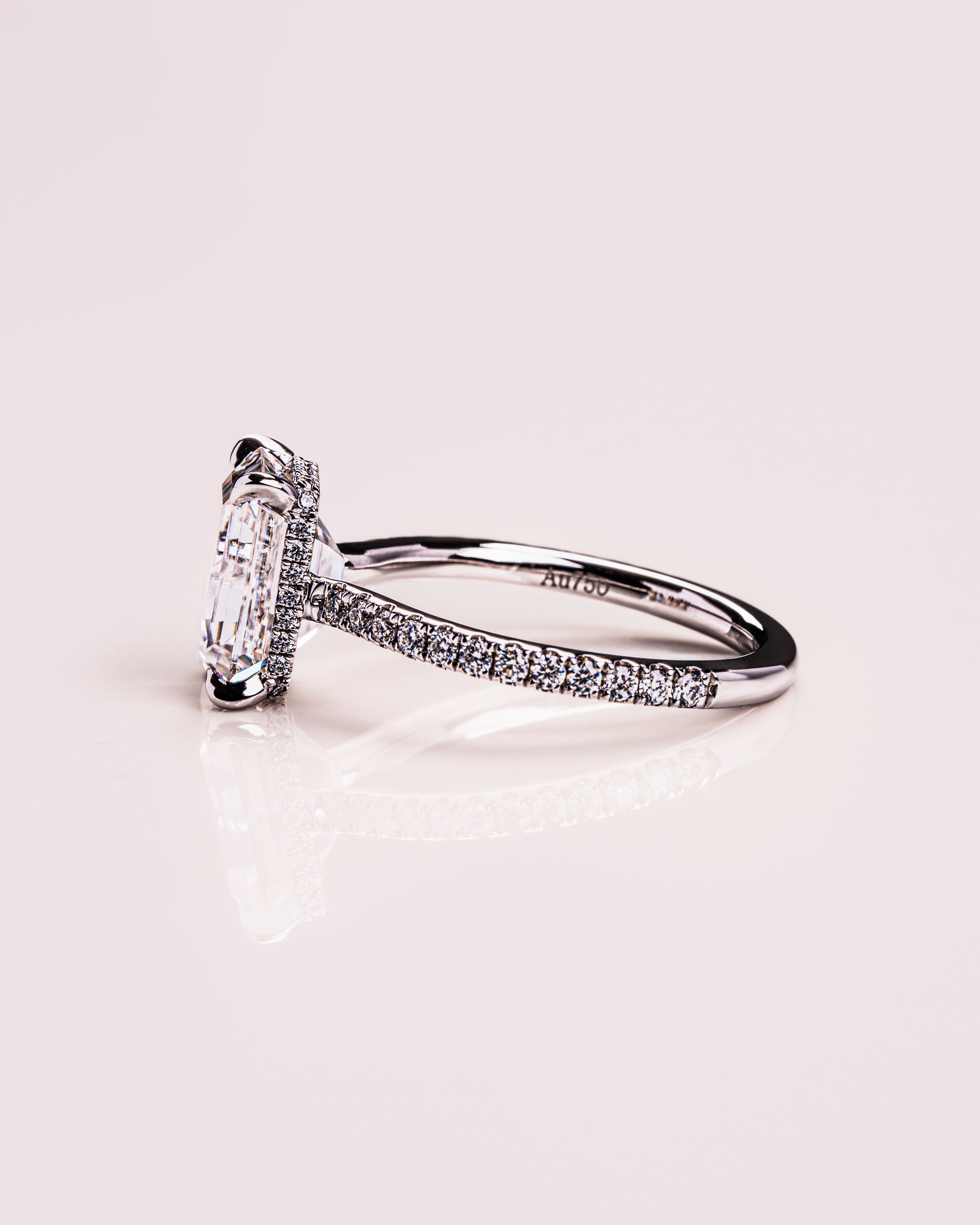 Jasmin (met Pavé) - Smaragd | Zilver