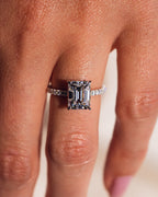 Jasmin (met Pavé) - Smaragd | Zilver