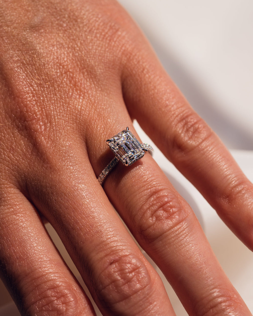 Jasmin (met Pavé) - Smaragd | Zilver