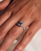 Jasmin (met Pavé) - Smaragd | Zilver