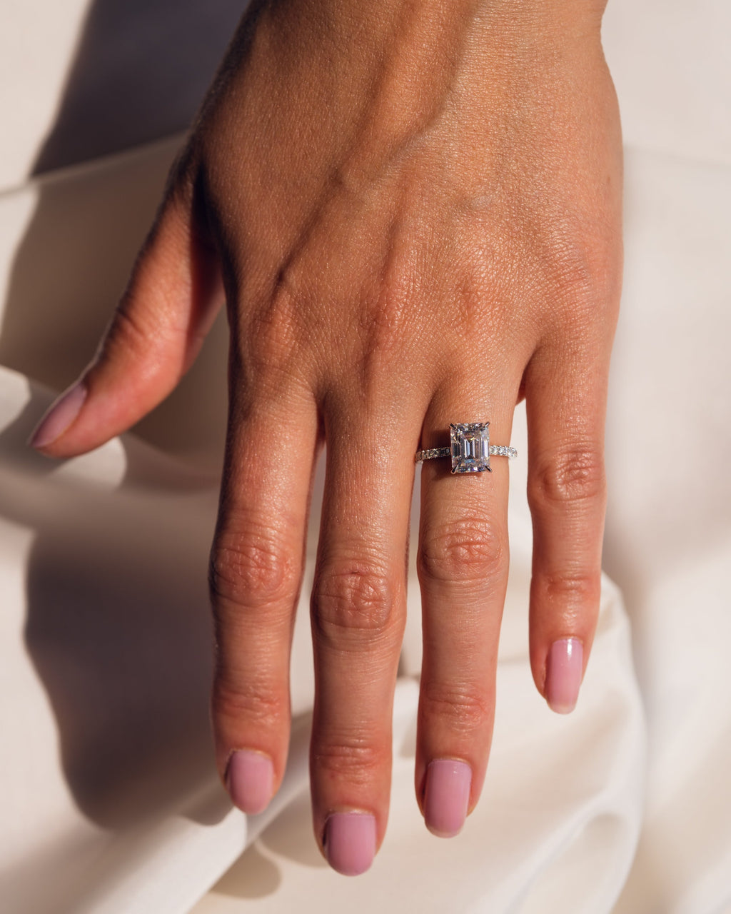 Jasmin (met Pavé) - Smaragd | Zilver