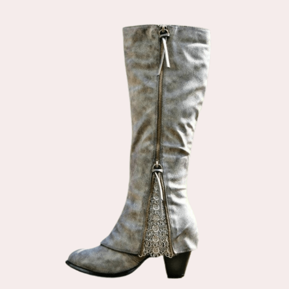 Clara – Stoere Dameslaarzen met Kantaccent