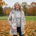 Camille | Bloemenprint fleece jas