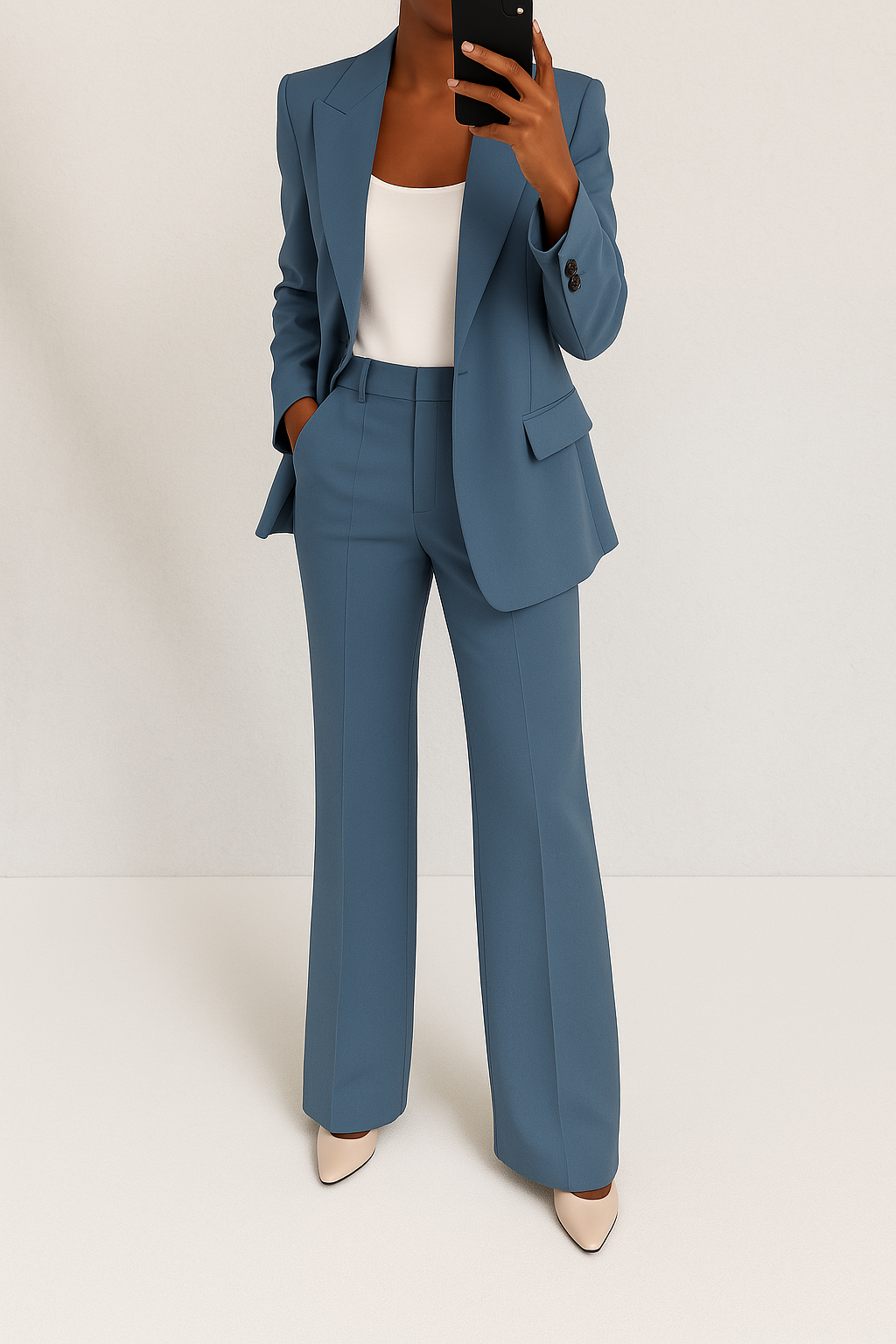 Kelly – Elegante maatset met blazer en broek