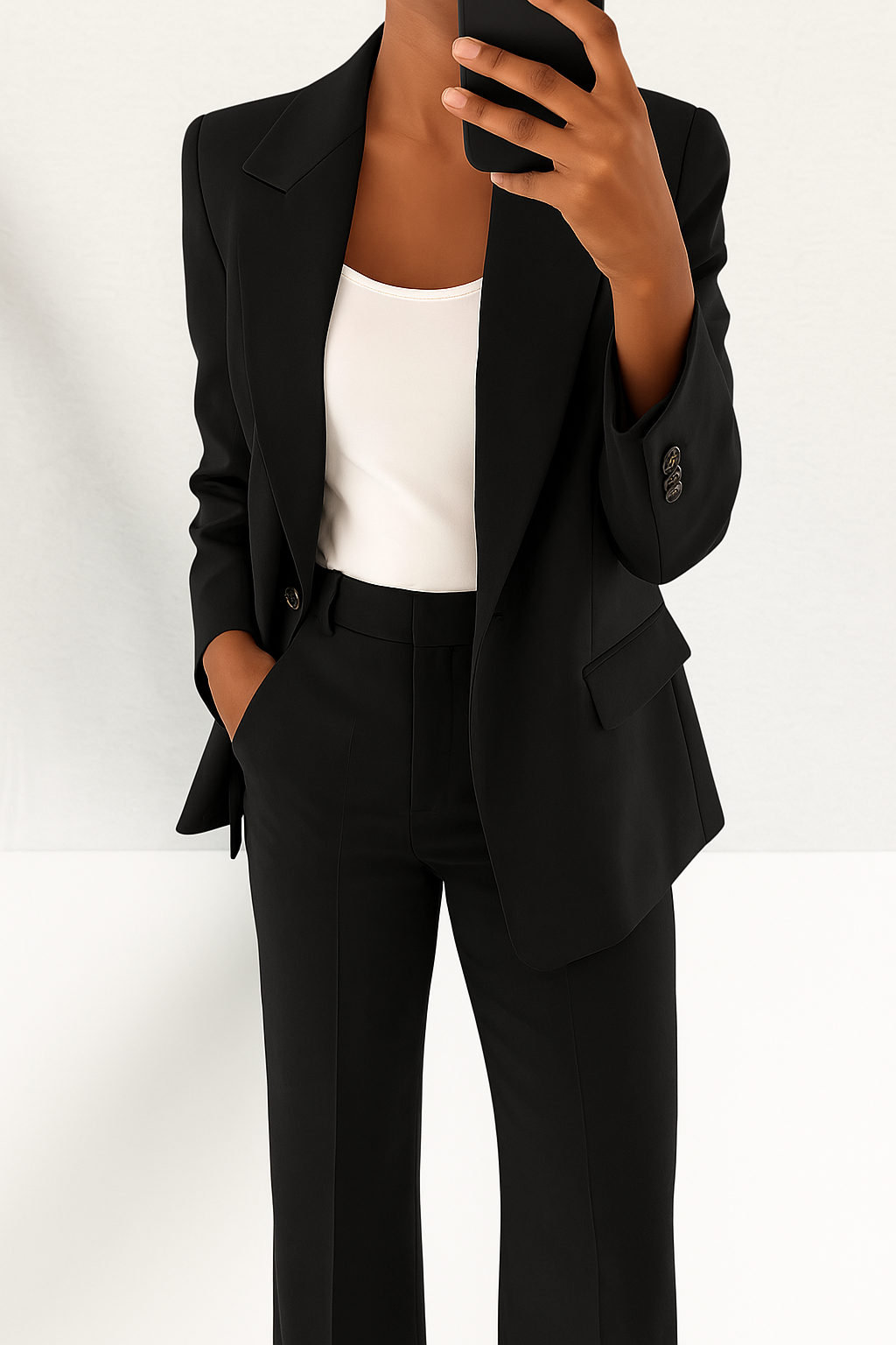 Kelly – Elegante maatset met blazer en broek
