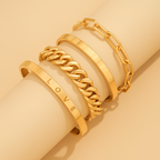 Elan Mercer Armbandenset | Goud