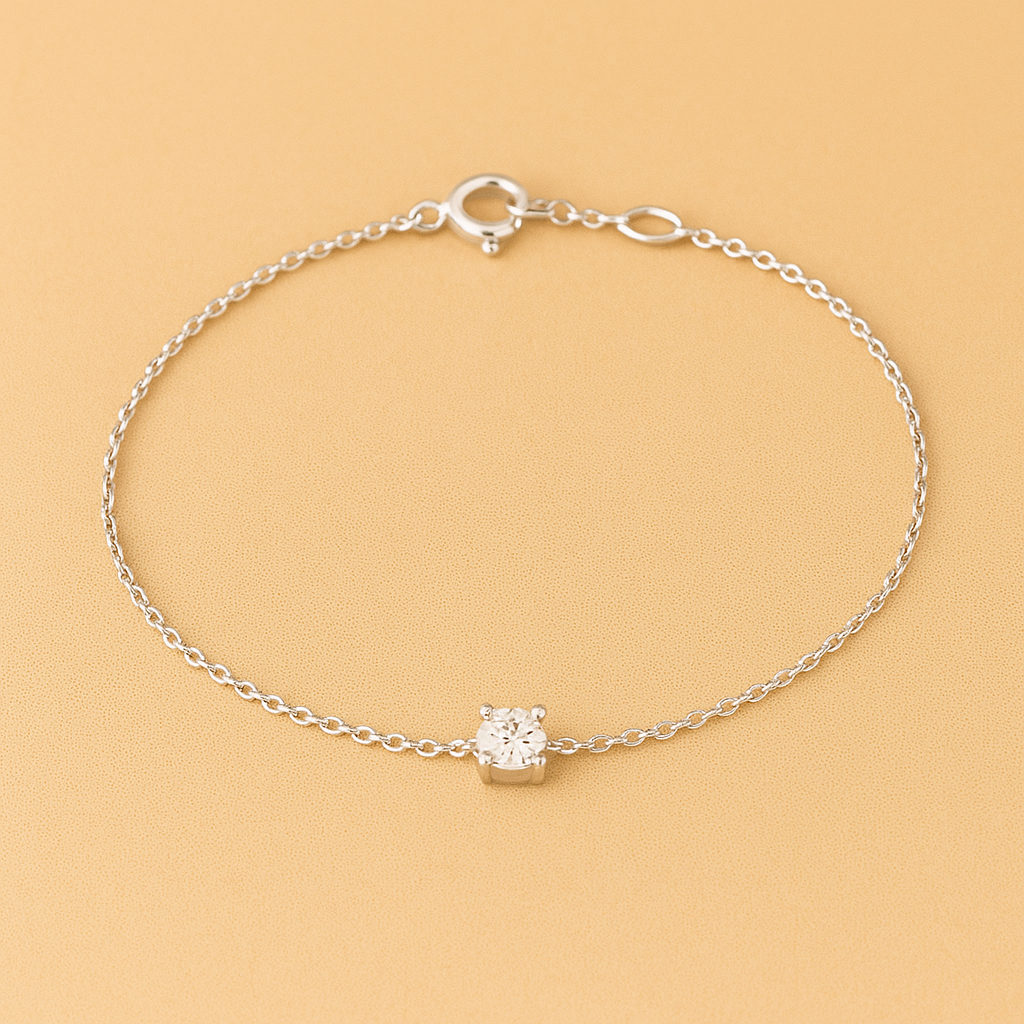 Cléa Sprankelende Moissaniet Armband in Goud