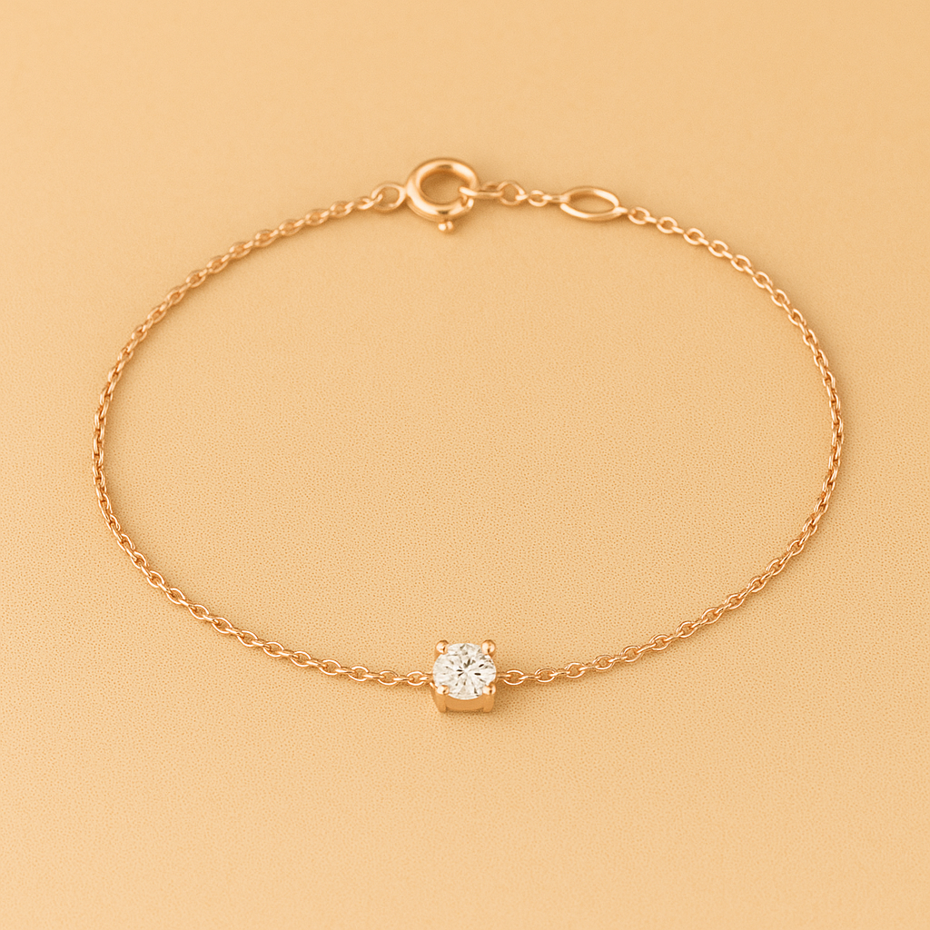 Cléa Sprankelende Moissaniet Armband in Goud