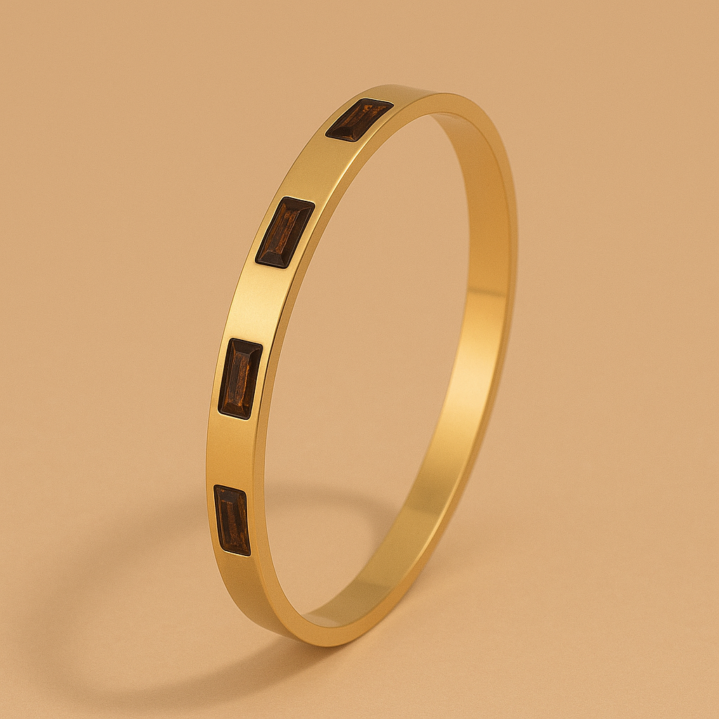 Renata Scarlatti | Elegante Roze Gouden Armband