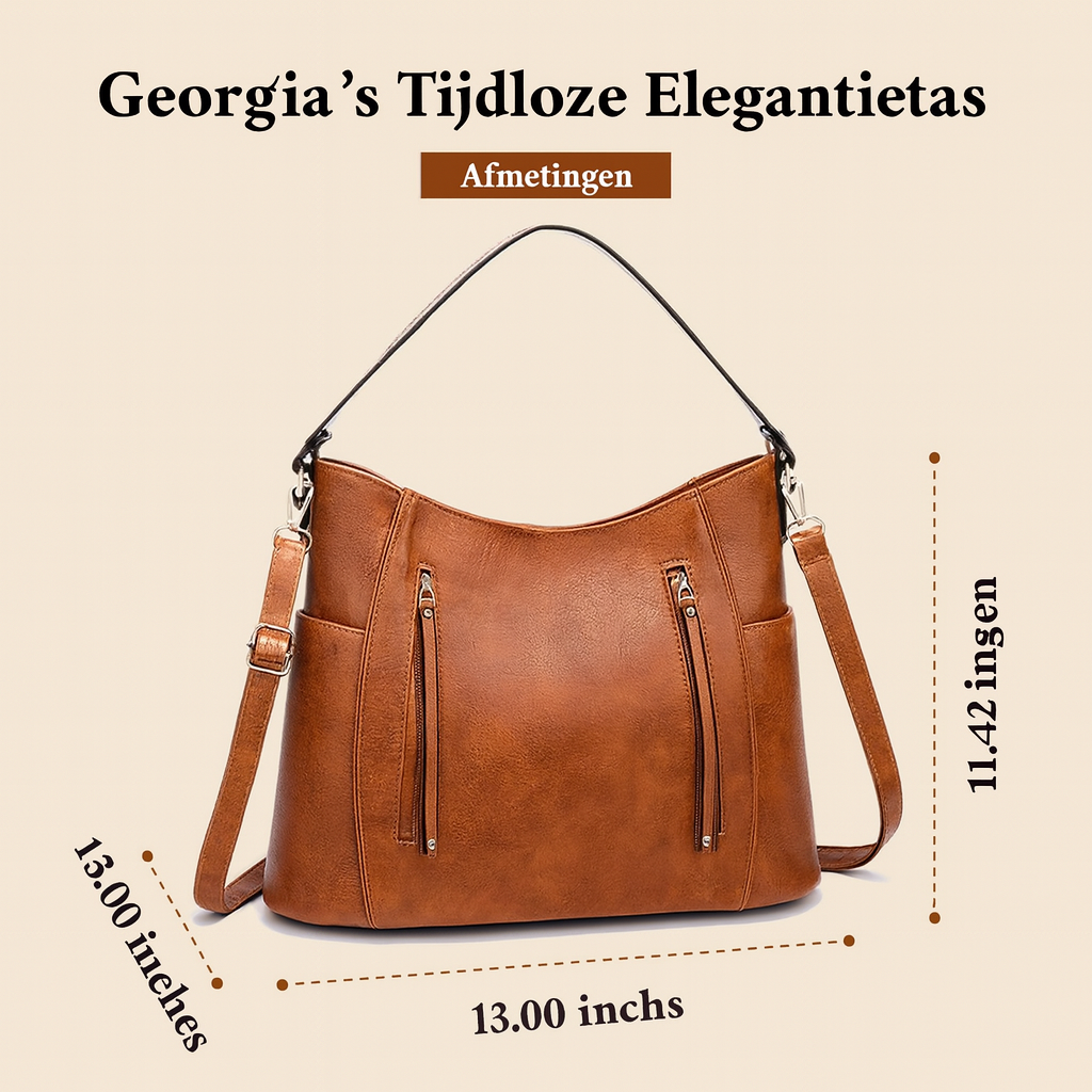 Georgia’s Tijdloze Elegantie - Schoudertas