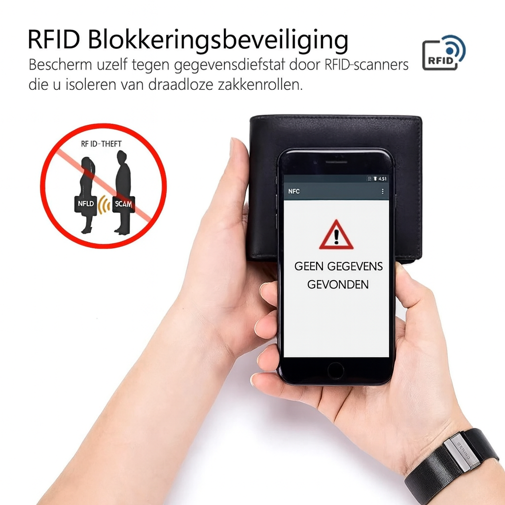Atlas Slanke RFID-Portemonnee