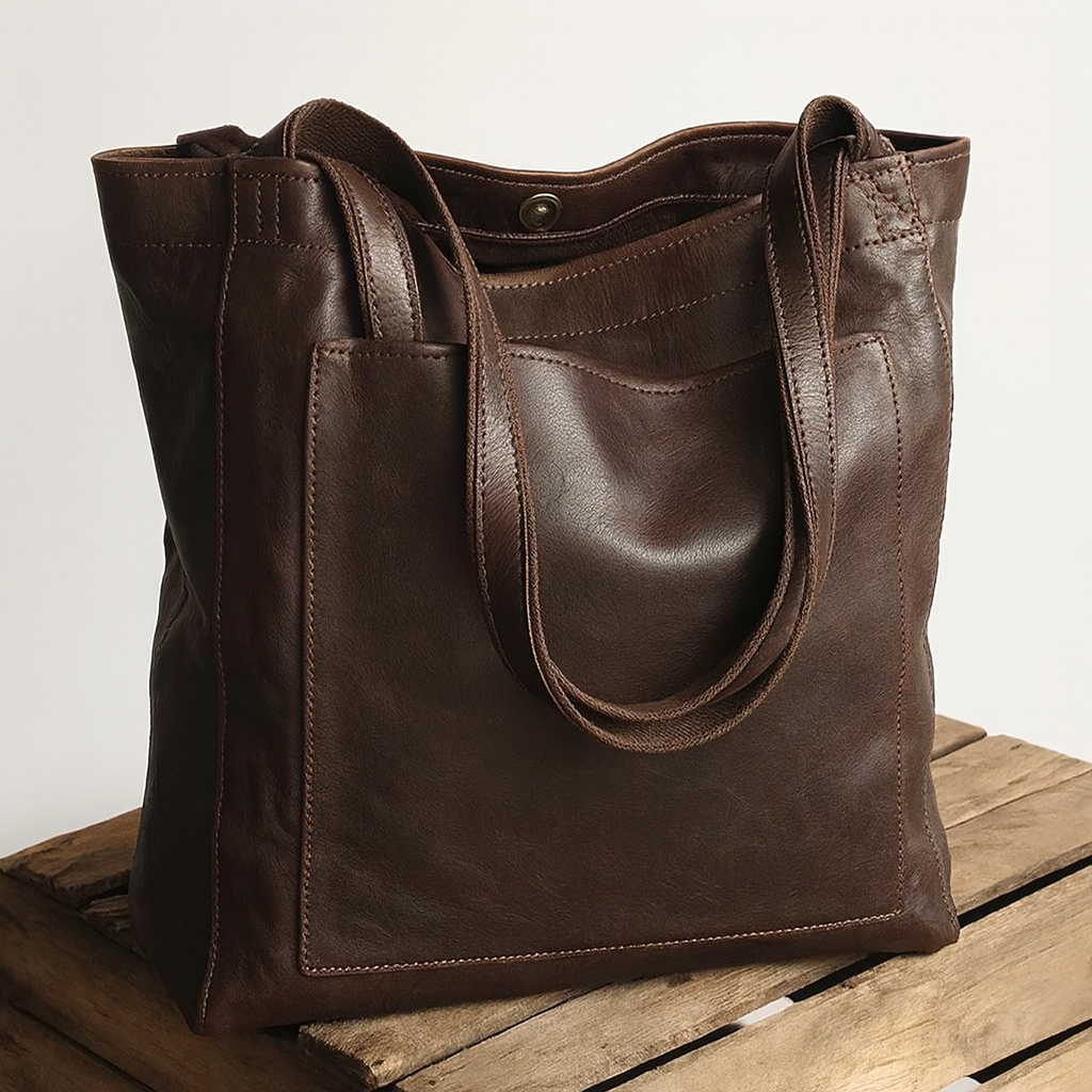 Lorena’s Moderne Chic – Stijlvolle Leren Tas voor Dag en Nacht