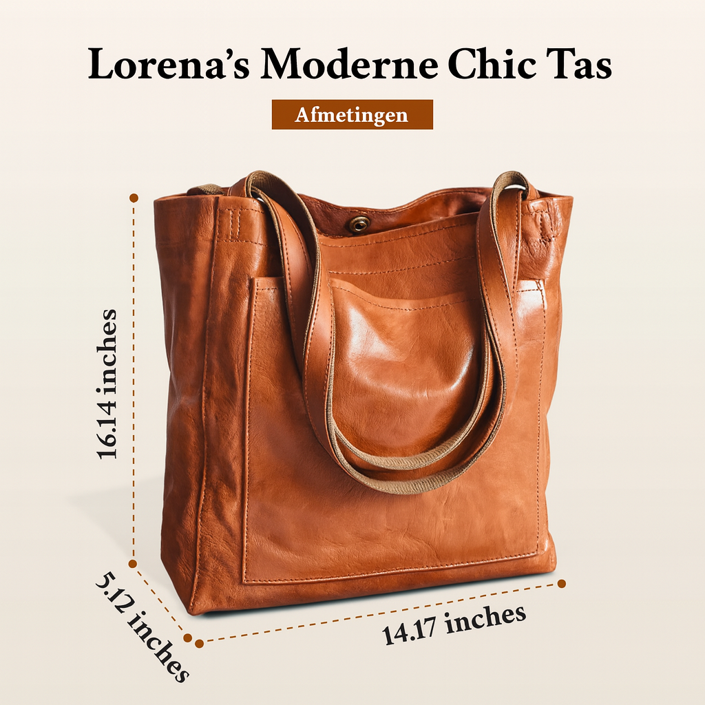 Lorena’s Moderne Chic – Stijlvolle Leren Tas voor Dag en Nacht