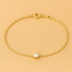 Cléa Sprankelende Moissaniet Armband in Goud