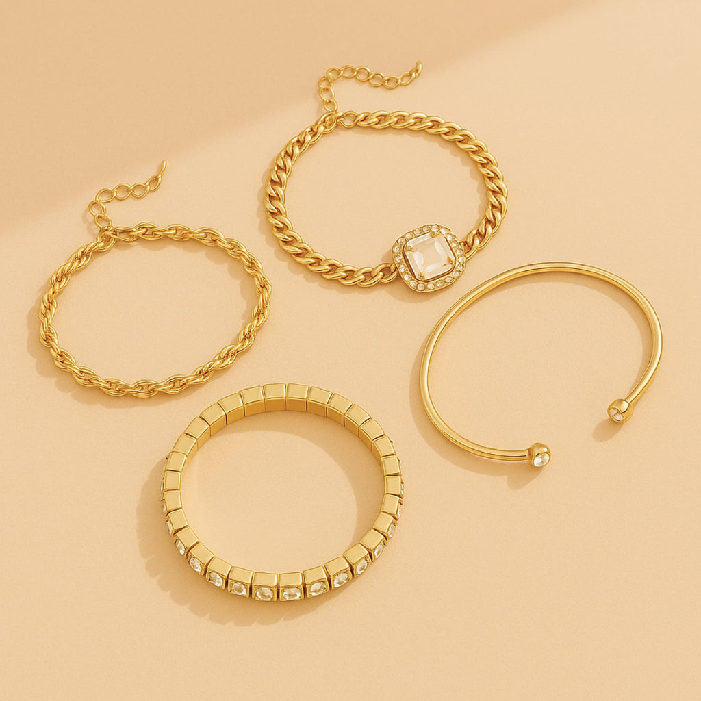 Domitia Calvina Gouden Armbandset | Elegante Afwerking