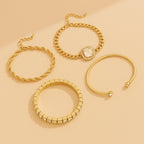 Domitia Calvina Gouden Armbandset | Elegante Afwerking