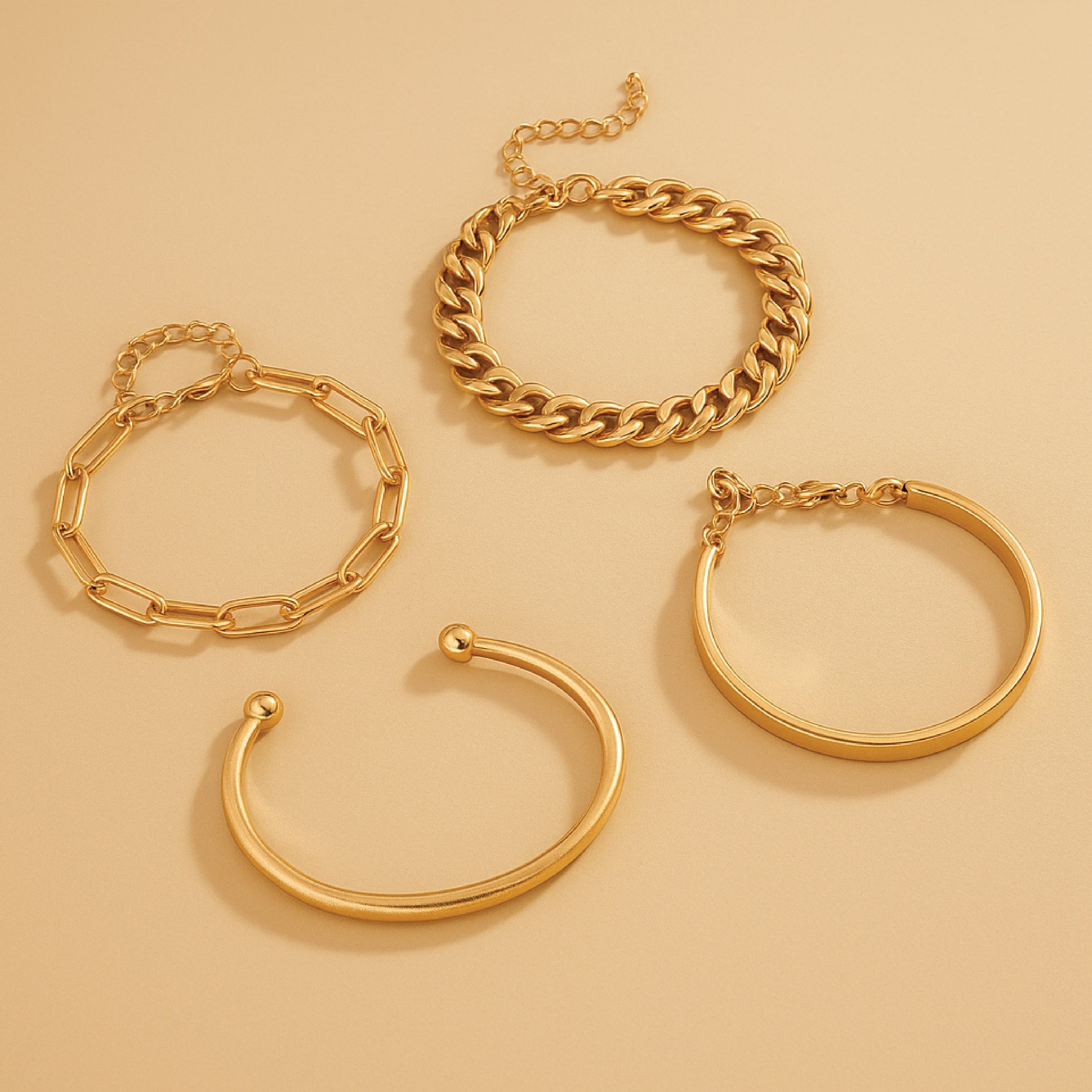 Elan Mercer Armbandenset van Goud