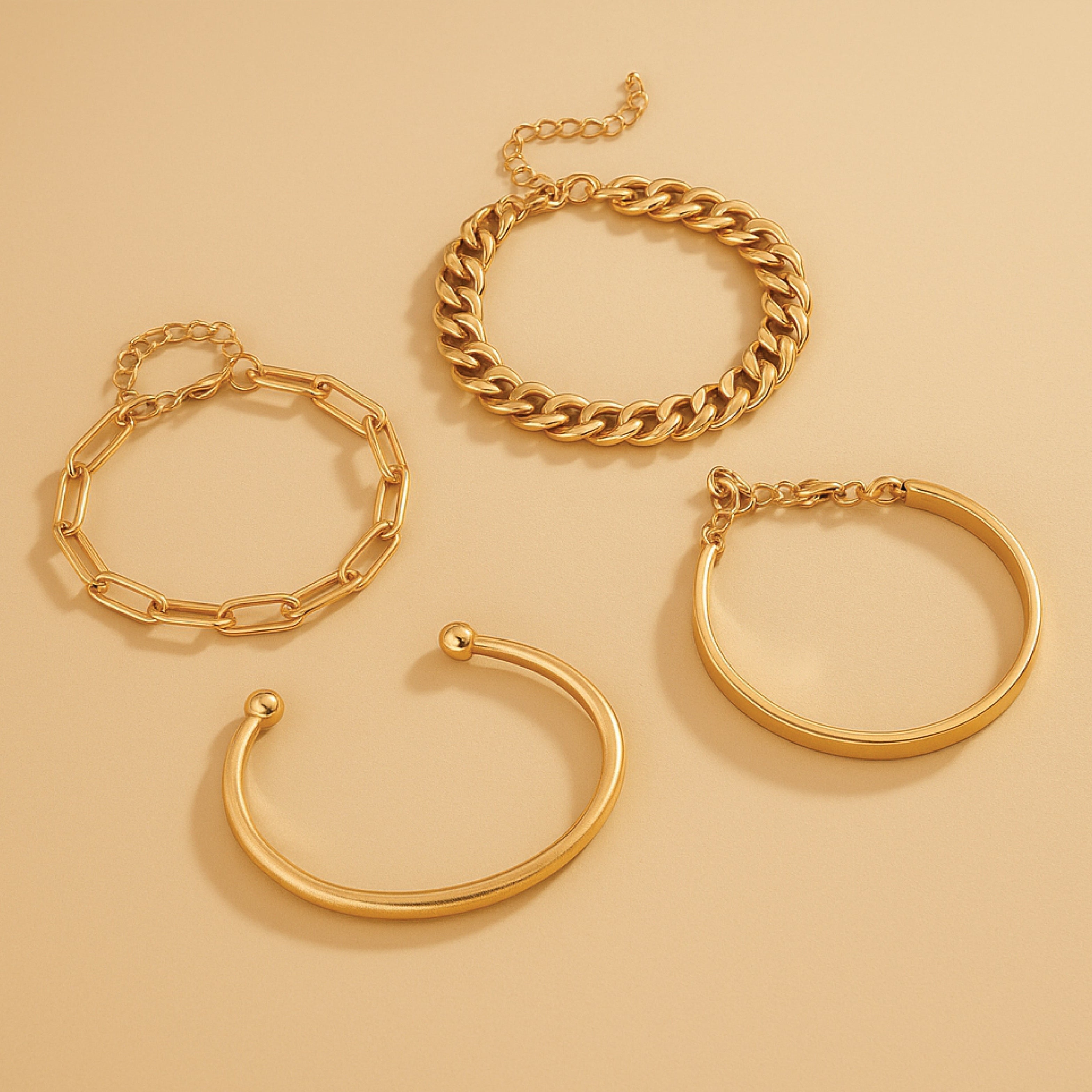 Elan Mercer Armbandenset | Goud