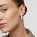 Grote Icon Pavé Hoops | Goud