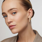 Grote Icon Pavé Hoops | Goud