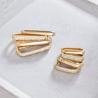Grote Icon Pavé Hoops | Goud