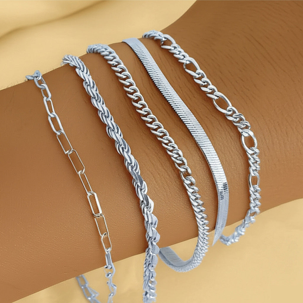 Ellis Renner | Witgouden Armbandset