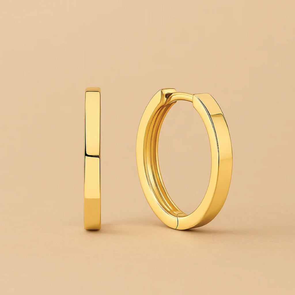 Gia Statement Hoops – Gouden Briljantie