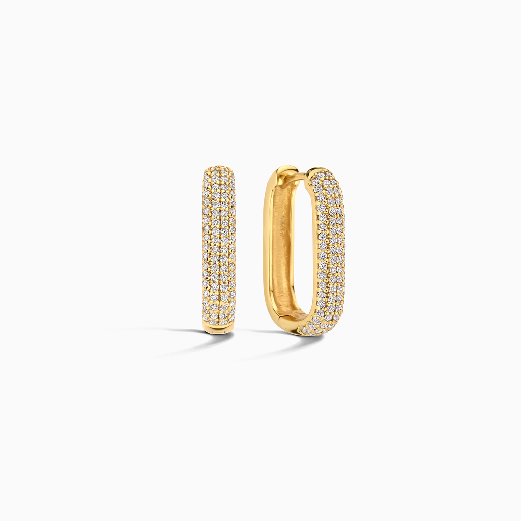 Icon Pavé Hoops | Goud