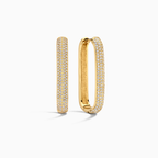 Grote Icon Pavé Hoops | Goud