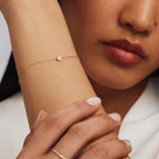 Cléa Sprankelende Moissaniet Armband in Goud