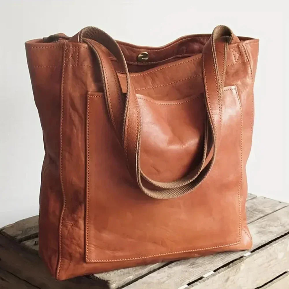 Lorena’s Moderne Chic – Stijlvolle Leren Tas voor Dag en Nacht