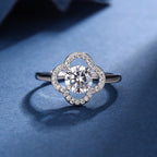 Aria Klaverblad Charm Set | Witgoud