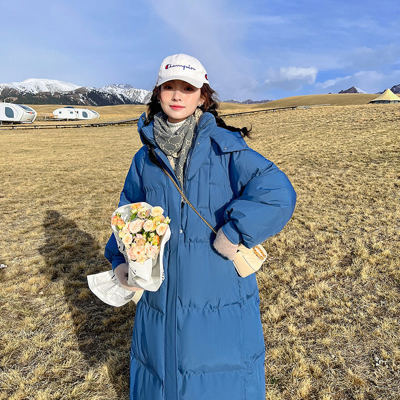 GIA - Klassieke lange pufferjas met capuchon