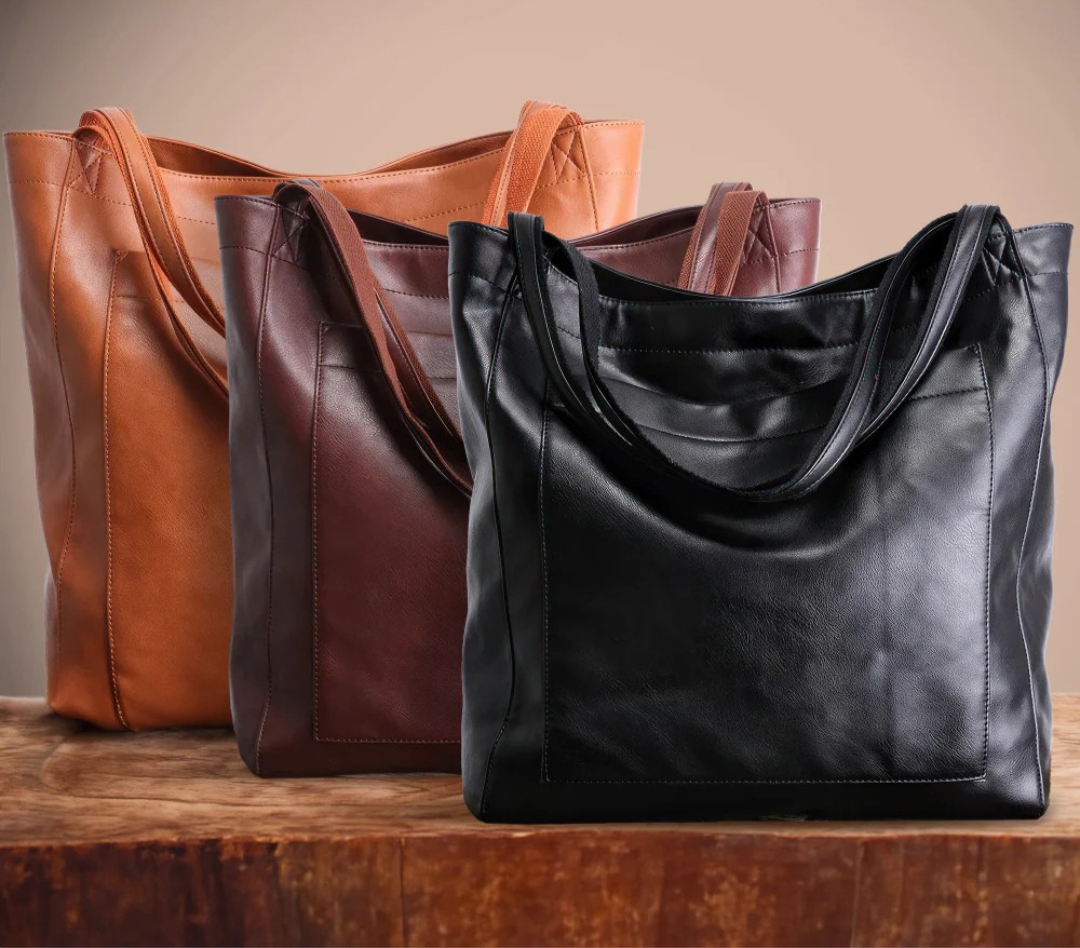 Lorena’s Moderne Chic – Stijlvolle Leren Tas voor Dag en Nacht