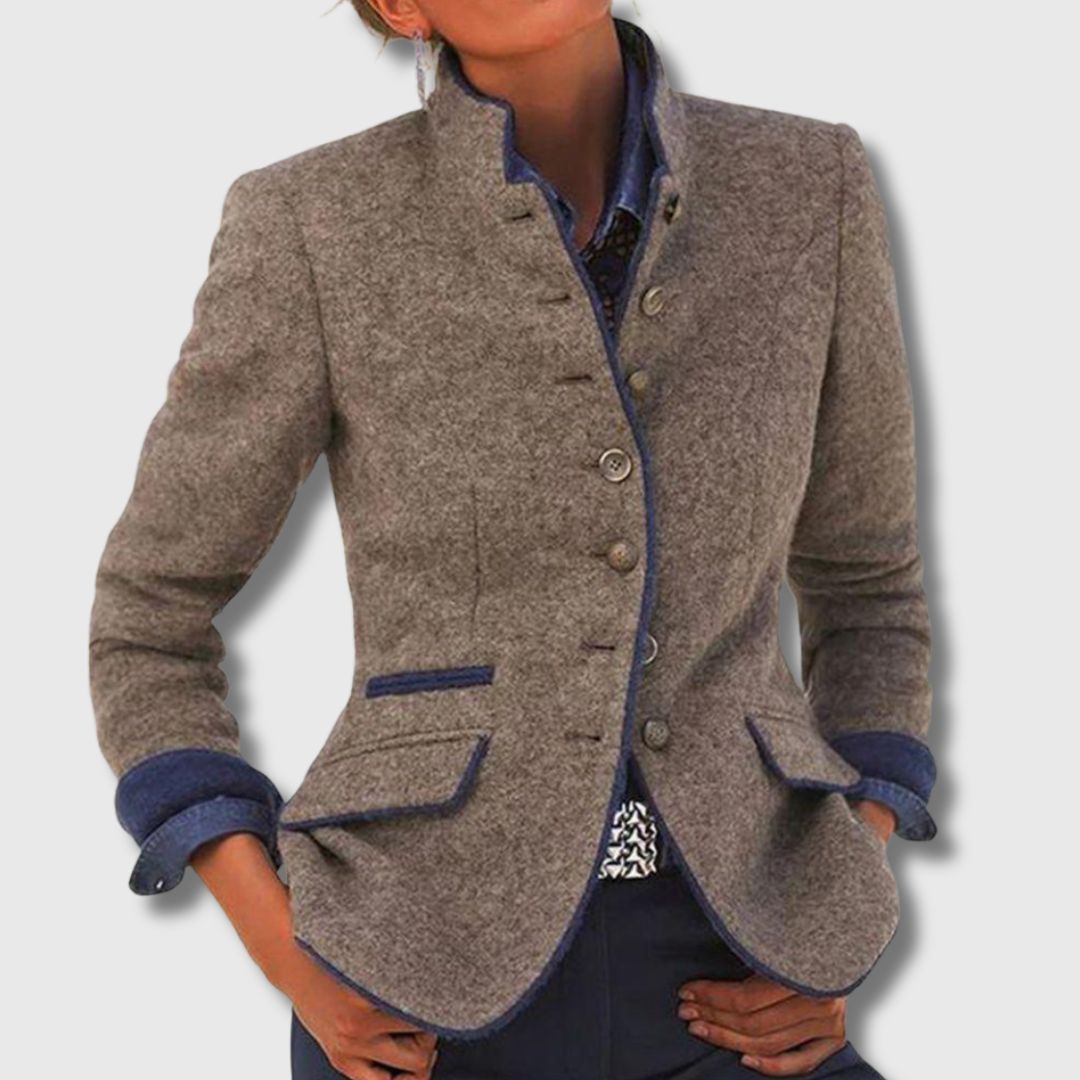 Vivienne – Elegante Wolmix Blazer voor Dames