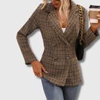 Sabine – Tijdloze chique damesblazer in tweed