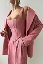 Dolce – Drieluik set met dubbelgeknoopte blazer