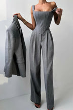 Dolce – Drieluik set met dubbelgeknoopte blazer