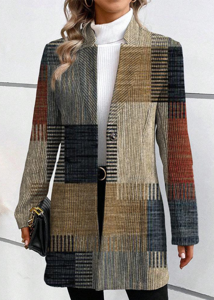 Lina – Stijlvolle Blazer met Uniek Motief