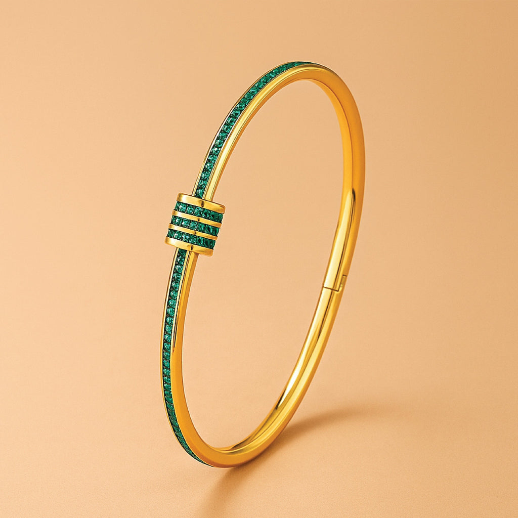 Tessandra Virelli – Groene Armband in Goud